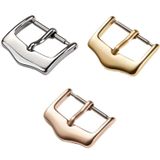 3 PCS roestvrijstalen driehoek Watch Pin Buckle Watch Accessoires  kleur: 20 mm rosgoud