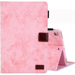 Voor iPad mini (2019) Business stijl horizontale Flip lederen draagtas  met houder & kaartsleuf & fotolijstjes & slaap/Wake-up functie (roze)