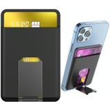 Voor IPhone 15 AhaStyle PT133-H Telefoon Magnetische Kaarthouder Stand Organizer Card Case (Zwart)