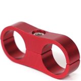 AN8 Automotive 2-hole hogedrukslang Bevestigingsclip auto slangklem aluminiumlegering clip tubing separator  willekeurige kleur levering