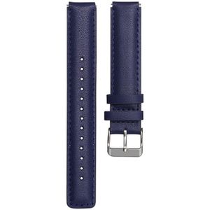Voor Huawei Band 3 Smart Bracelet Lederen Band (Navy Blue)