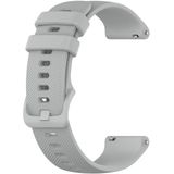 Voor Polar Ignite 20mm Small Plaid Texture Siliconen polsband watchband (grijs)