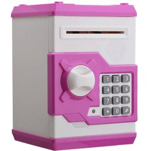 Wachtwoord Kluis Kinderen Automatische besparingen ATM-machine speelgoed  kleur: wit roze