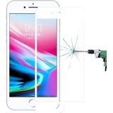 Voor iPhone 8 Plus 0 26 mm 9H oppervlakte hardheid 2.5D explosieveilige volledige scherm zeefdruk getemperd glas scherm Film (wit)