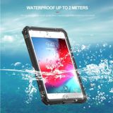 Voor iPad mini (2019) RedPepper Shockproof Waterproof PC + TPU Beschermhoes met Lanyard & Holder(Zwart)