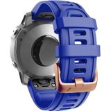 Voor Garmin Fenix 7S / 6S Pro / 5S Plus 20 mm rosgouden gesp siliconen horlogeband