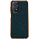 Voor Xiaomi Redmi Note 11 Pro 4G Global/5G Global/Note 11E Pro Echt Leer Luolai Serie Galvaniseren Telefoon Case