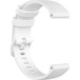 Voor Polar Ignite 20mm Small Plaid Texture Siliconen polsband watchband (Wit)