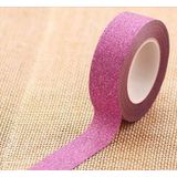 Flash Washi Sticky papier tape label DIY decoratieve tape  lengte: 10m (Rose rood)