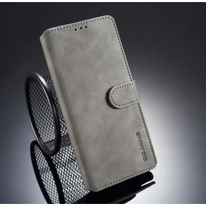Dg. MING retro olie kant horizontale flip case voor Galaxy Note9  met houder & kaartsleuven & portemonnee (grijs)