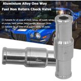 Auto aluminiumlegering benzine brandstof terugslagklep  grootte: M12 (zilver)