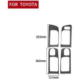 4 stks / set Carbon Fiber Auto deur binnen handvat decoratieve sticker voor TOYOTA TUNDRA 2014-2018  rechts rijden