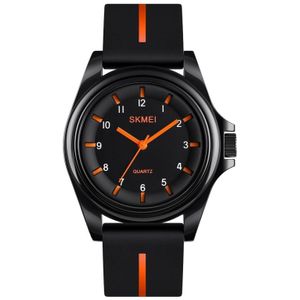 SKMEI 1578 Creative Stereo Dial Student Watch Casual Simple Male Quartz Watch (Orange)