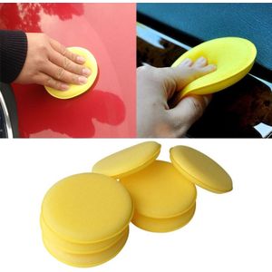 5 STKS auto voertuig Wax Pools schuim spons hand zachte Wax gele spons pad voor auto detaillering Care Wash