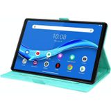 Voor Lenovo Tab M10 Plus TB-X606F TB-X606X Love Butterfly Patroon Horizontale Flip Lederen Case met Houder (Groen)