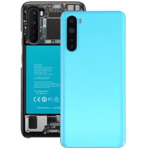 Batterij achterklep met camera lens cover voor OnePlus Nord (blauw)