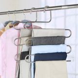 5 lagen S vorm multi-functionele kledinghangers broek opslag Hangers