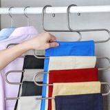 5 lagen S vorm multi-functionele kledinghangers broek opslag Hangers