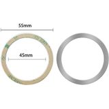 20 stks ring auto magnetische zuig draadloze oplader lood magnetische ring rug sticker  kleur: zilver