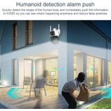 QX103 Humanode herkenning AI Alarm WiFi Dome Dubbele IP-camera (AU-stekker)