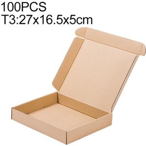 100 stuks kraftpapier verzenddoos verpakking  maat: T3  27x16.5x5cm