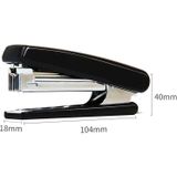 Deli 0222 10 Portable Metal Stapler With Staple Remover Labor Saving Stapler(Black)