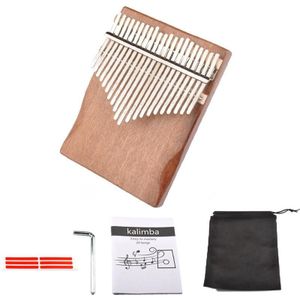 21-Tone Duim Piano Kalimba Draagbaar Muziekinstrument (Houten Kit)