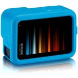 PULUZ voor GoPro HERO9 Black Siliconen Beschermhoes met polsband & lenscover(Blauw)