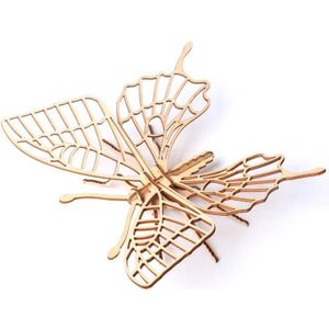 5 PCS MQY005 Kinderen Educatieve Vroege Onderwijs DIY hand-geassembleerd 3D Dier Model Puzzel Speelgoed (Butterfly)