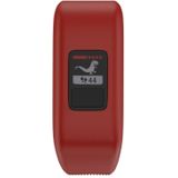 Siliconen sport polsband voor Garmin Vivofit JR  maat: Large (rood)