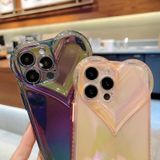 Love-Heart Kleurrijke TPU Telefoon Beschermend Case voor iPhone 13 Pro Max