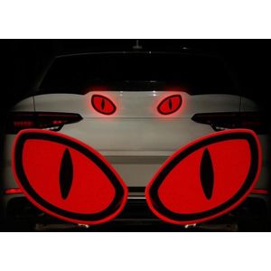 10 Sets Autoverveiligheid Waarschuwing Reflecterende Stickers (Diamond Red)