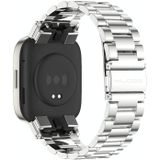 Voor Redmi Watch 3 Mijobs metalen roestvrijstalen horlogeband met drie kralen