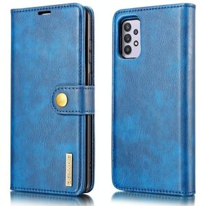 Voor Samsung Galaxy A32 5G DG. MING Crazy Horse Texture Flip Afneembare magnetische lederen kast met houder & kaartslots & portemonnee(blauw)