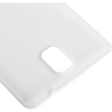 Litchi textuur originele kunststof batterij Cover voor Galaxy Note III / N9000(White)