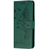 Feather patroon Litchi textuur horizontale Flip lederen draagtas met portemonnee & houder & kaartsleuven voor Huawei Honor 10i/P Smart + 2019/Honor 20i/Honor 10 Lite (groen)