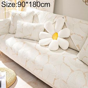 Vier seizoenen universele eenvoudige moderne antislip volledige dekking sofa cover  maat: 90x180cm (bananenblad beige)