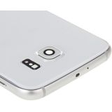 Full housing Cover vervanging (achterplaat behuizing Camera Lens paneel + batterij backcover vervanging) voor de Galaxy S6 / G920F(White)