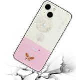 Voor iPhone 15 Bronzing Vlinder Bloem TPU Telefoonhoesje (Paardebloemen)