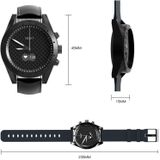T4W 0 49 inch OLED-scherm 30m waterdicht Smart Quartz Watch  Ondersteuning Slaapmonitor / Hartslagmeter / Bloeddrukmeter  Stijl: Leren band (bruin)