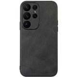 For Samsung Galaxy S23 Ultra 5G Cowhide Texture PU Phone Case(Black)