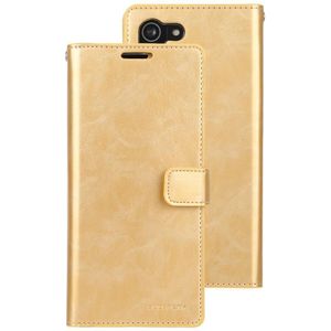 Voor Samsung Galaxy S21 5G GOOSPERY Mansoor Series Crazy Horse Texture Horizontal Flip Leather Case With Bracket & Card Slot & Wallet (Gold)