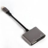 Onten 7565S 8 pin naar HDMI HDTV beamer video adapter kabel voor iPad (grijs)