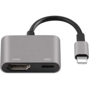 Onten 7565S 8 pin naar HDMI HDTV beamer video adapter kabel voor iPad (grijs)