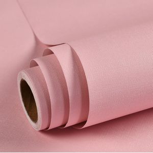Waterdichte zelfklevende Macaron slaapzaal behang solid color kleding winkel decoratie behang  specificatie: 0.53 x 10m (cherry pink)