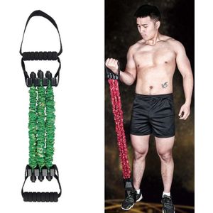 Home Fitness Chest Expander Multifunctional Arm Training High Elastic Pull Rope  Specification: 75kg (Lightning Green)