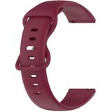 For Amazfit GTR 47mm 22mm Silicone Solid Color Watch Band(Burgundy)