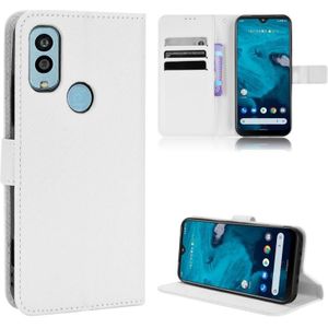 For Kyocera Android One S9 Diamond Texture Leather Phone Case(White)