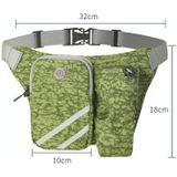 Outdoor Running Sports Nylon Waist Bag Fietsen Bergbeklimmen waterfles zak (Groen)