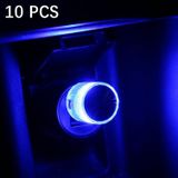 10 stks Auto Decoratieve USB Universele LED-sfeerlamp  kleur: diepblauw